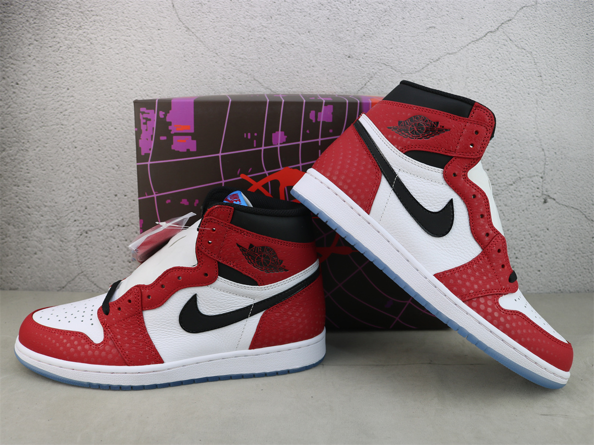 Air Jordan 1 Retro High Spider-Man Origin Story 555088-602